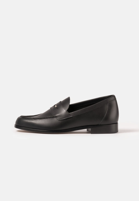 Aurlandskoen Buxton Nappa Svart - premium pennyloafer i nappa lær