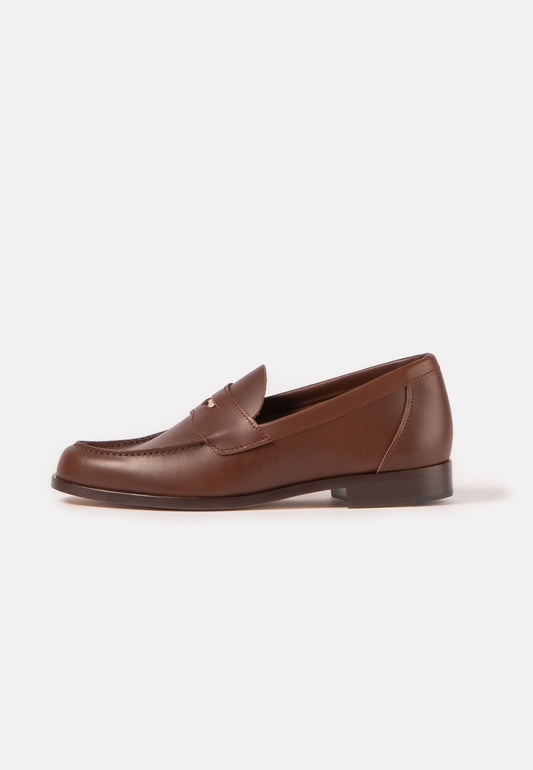 Aurlandskoen Buxton Nappa Oak - premium pennyloafer i nappa lær