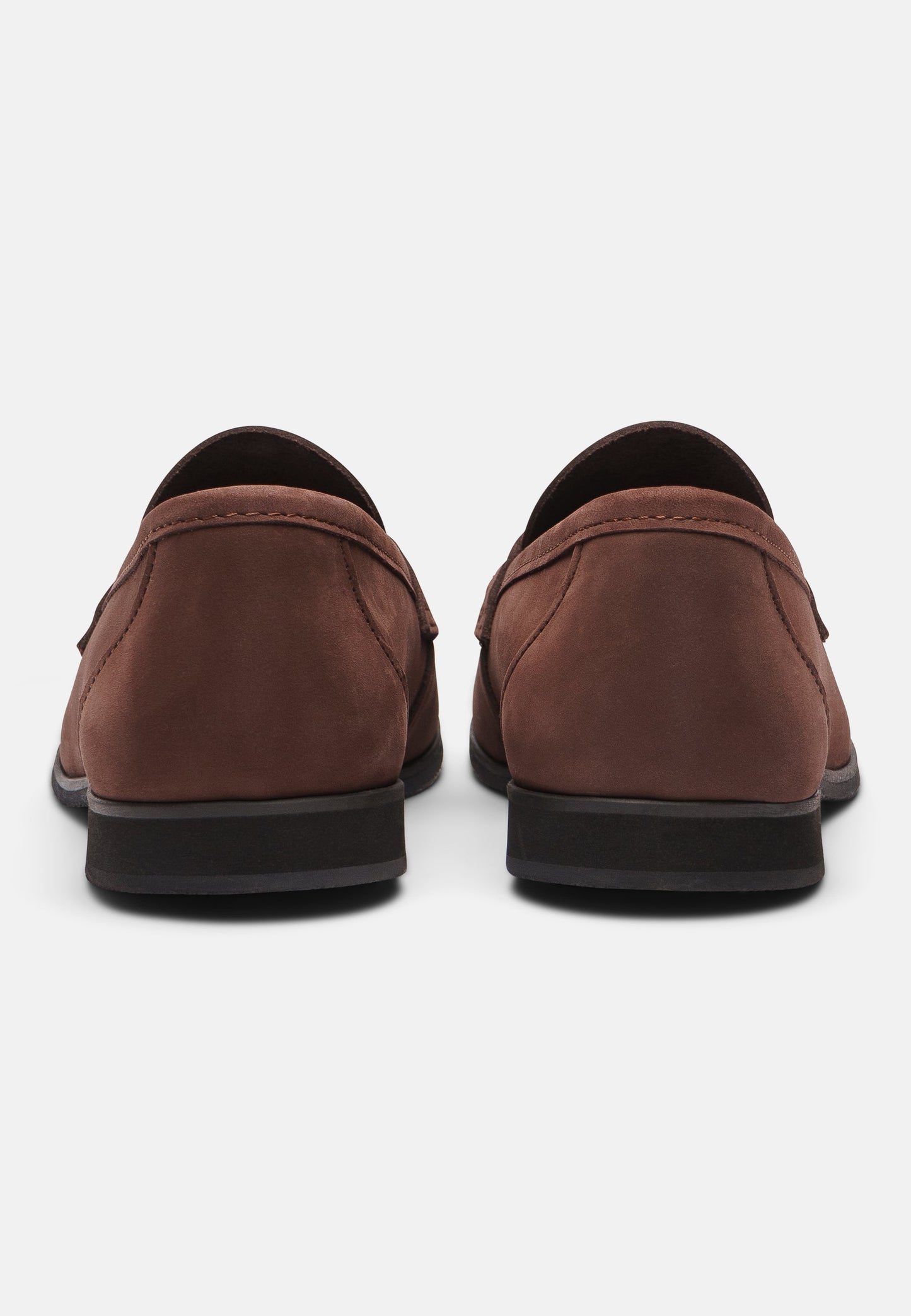 Aurlandskoen Wangen Kastanje Nubuck - sporty pennyloafer i kastanjefarget nubuck