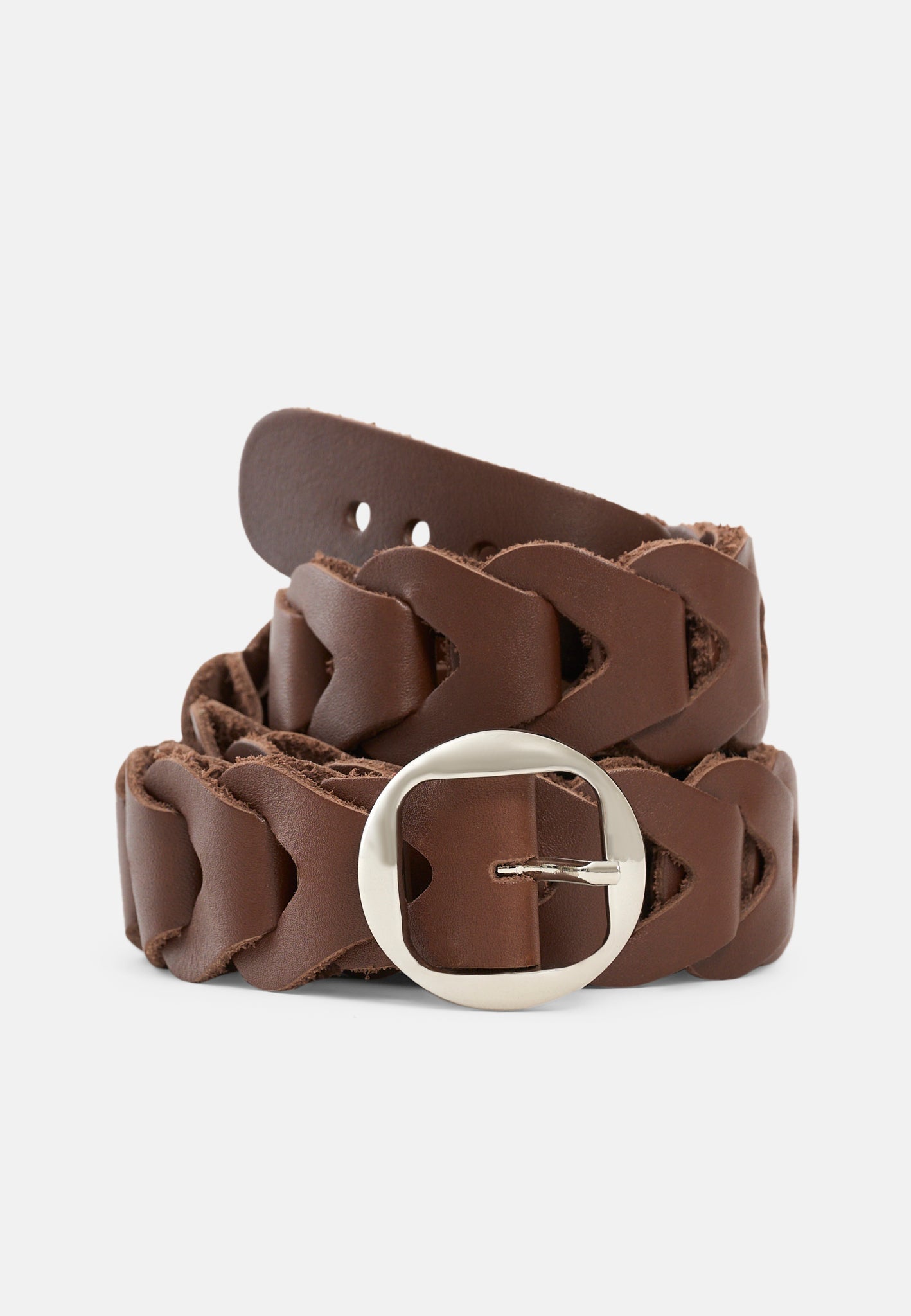 Flettet Aurlandsbelte Oak - håndlaget lærbelte fra Aurlandskoen