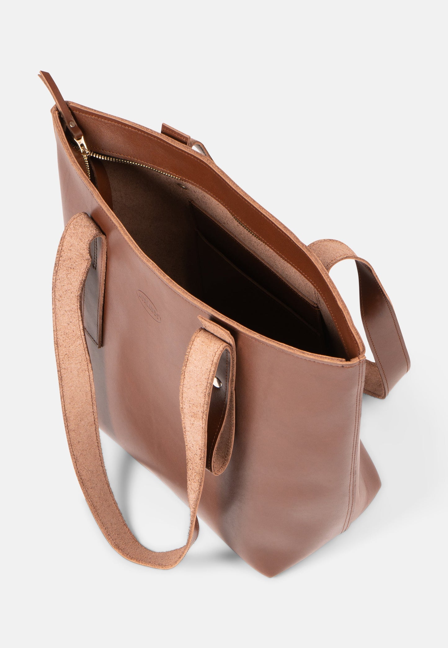 Aurlandskoen Fjord Tote Bag Oak - nærbilde håndtak