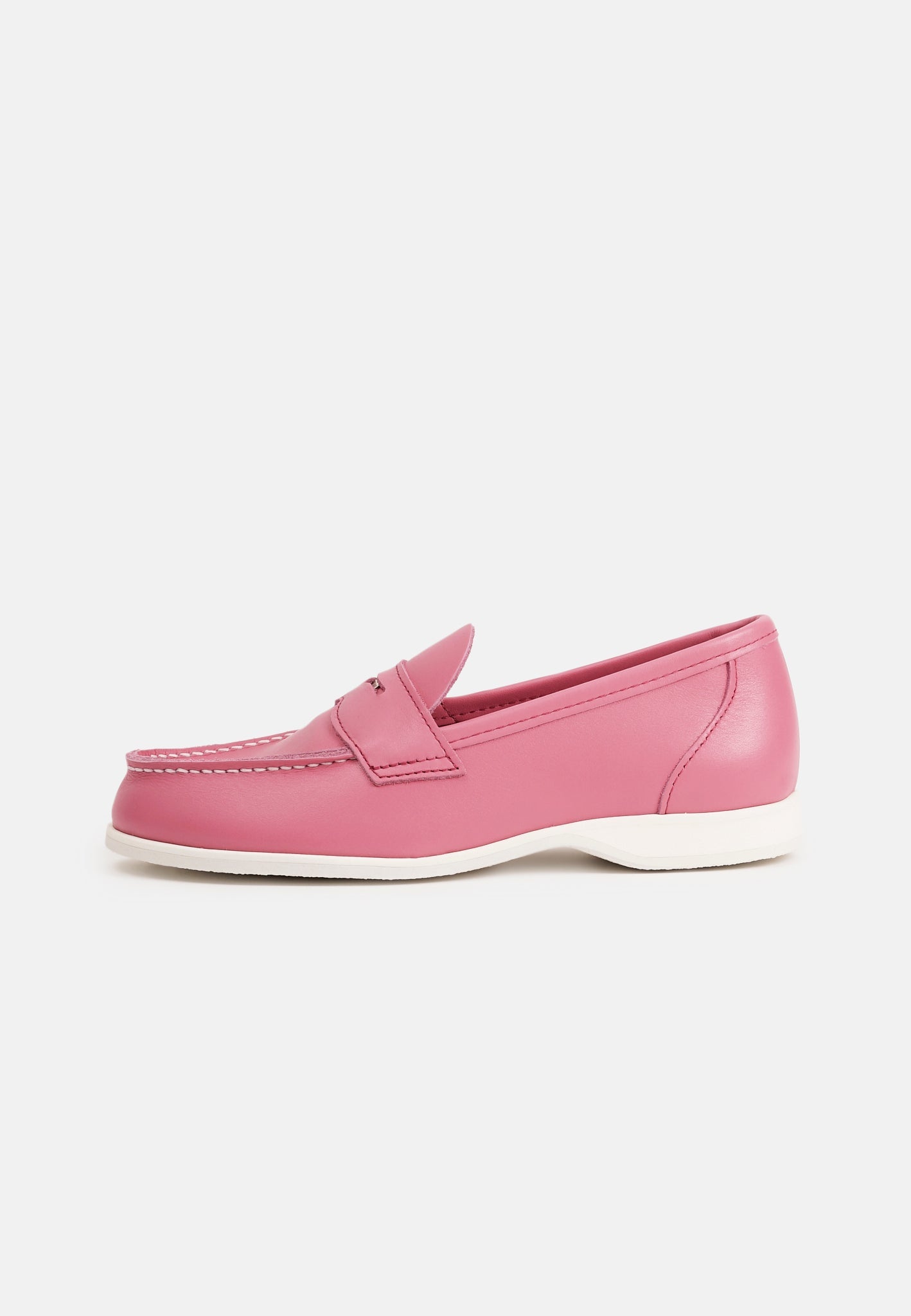 Aurlandskoen Wangen Rosa - sporty pennyloafer i rosa nubuck